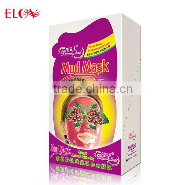 Grape active brightening mud face mask