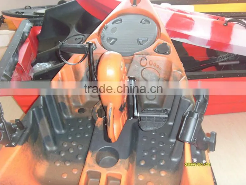 double Foot pedal kayak for sale ,LLDPE kayak .new products,sports kayak ,pedal boat ,fun kayak
