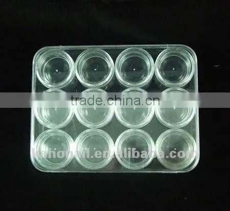 plastic empty jar for nail arts made in china