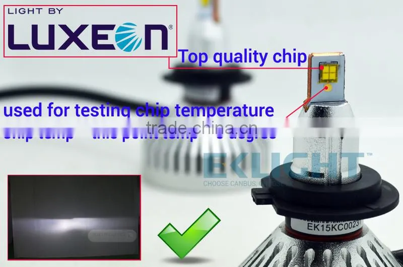 EK LIGHT Smart System TUV Factory 6-30V DRL Function H7 H4 D1 D2 D3 D4 Canbus h4 car led headlight