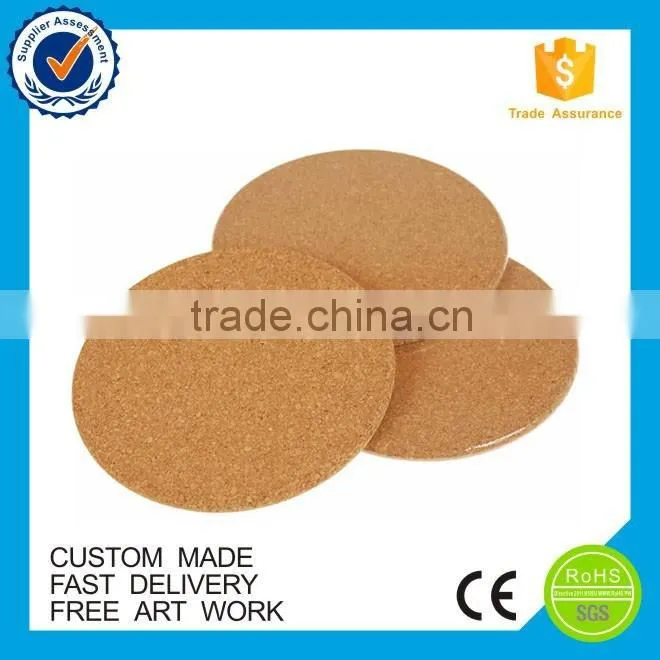 Wholesale printed cheap logo blank wood coaster customized