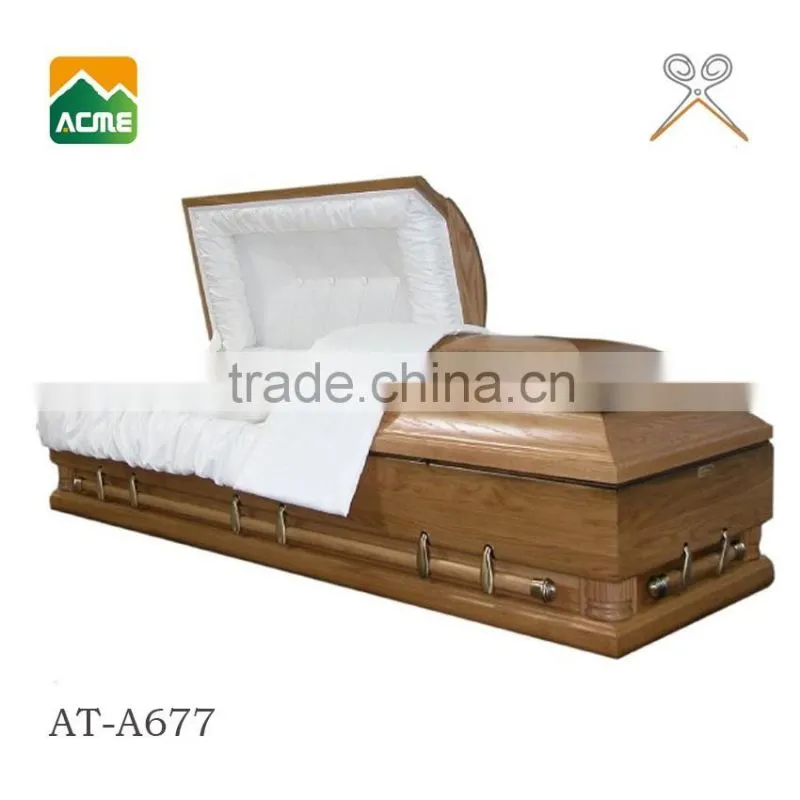 luxury cheap casket supplier sell wood casket