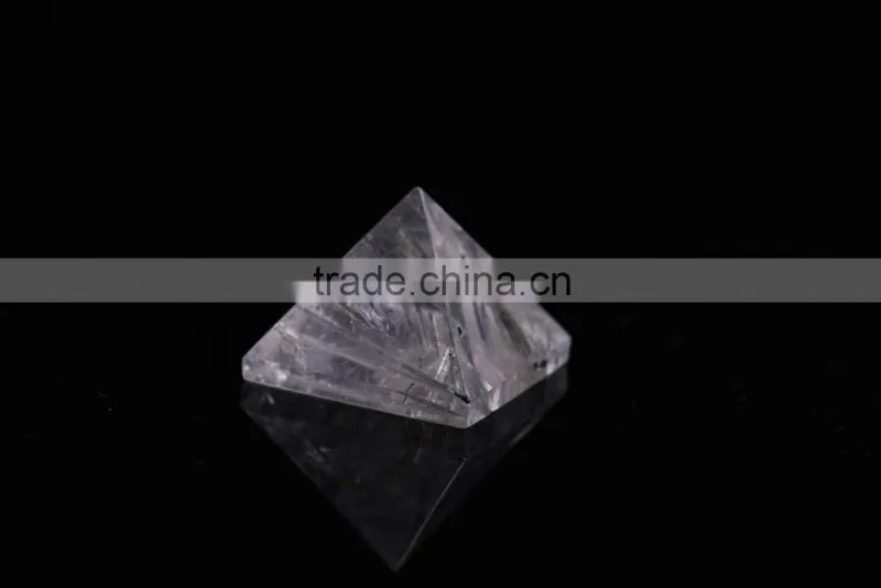 hot sale 100% natural transparent pure pyramid quartz crystal clear pyramid