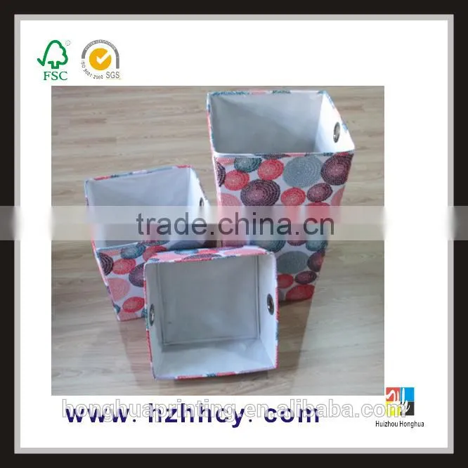 large and pratical printing and embossing frabic storge box