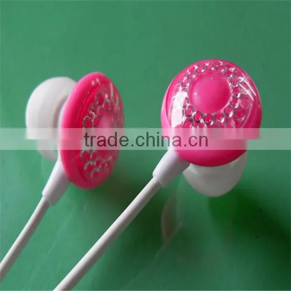 Fashion colorful earphone & headphone with big dimond decorative