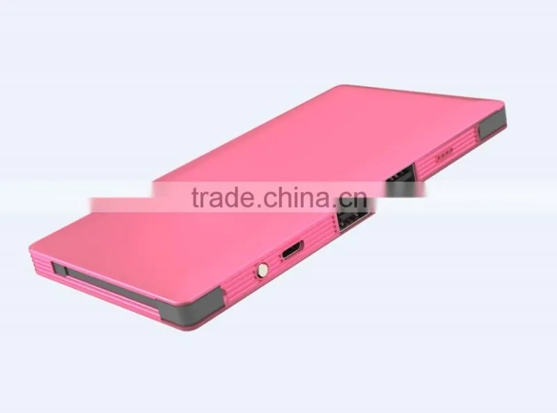 Wholesale manufacturer professional 10000mah quick charge 2.0 built in cable power bank