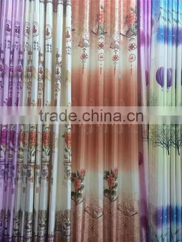 2.80-3.20m Width wholesalers china print fabrics ready made curtains
