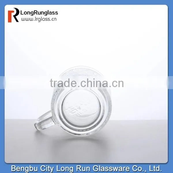 LongRun 310ml carved frosted water juice drinking glass mug wholesales