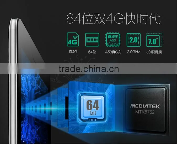 Android 4.4 MTK8752 2gb ram 2014 new cube T7 tablet octa core 4g lte gps wifi