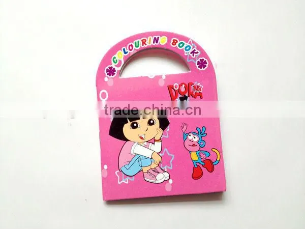 cheap mini coloring book with sticker