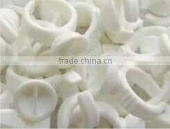 100 PCS Permanent Makeup Disposable Finger Ring Ink Cups With Sponge, Disposable Eyebrow Rings Caps