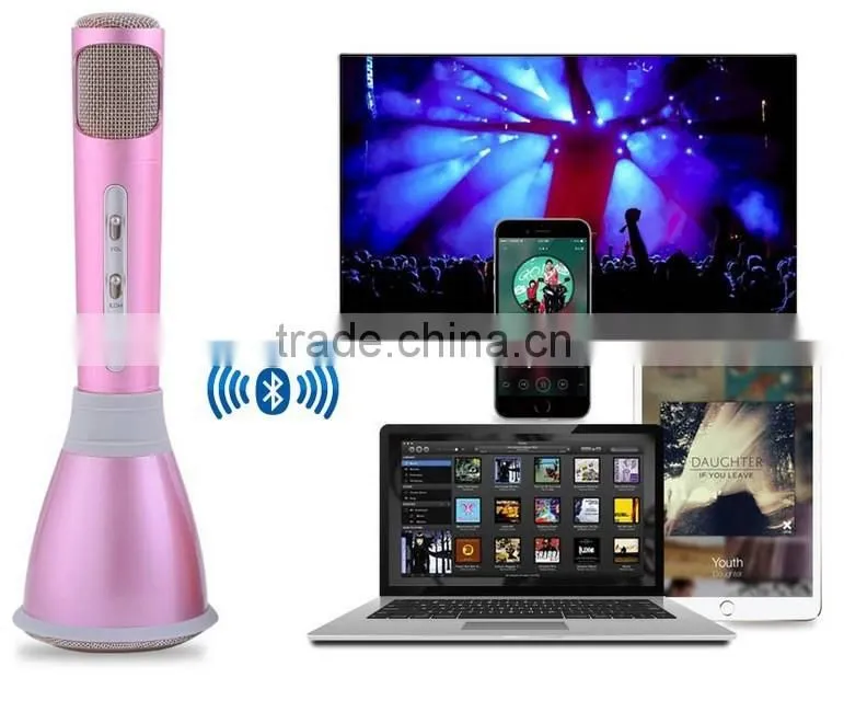 2016 hot selling K068 Wireless Bluetooth Microphone and Karaoke Player Microphone