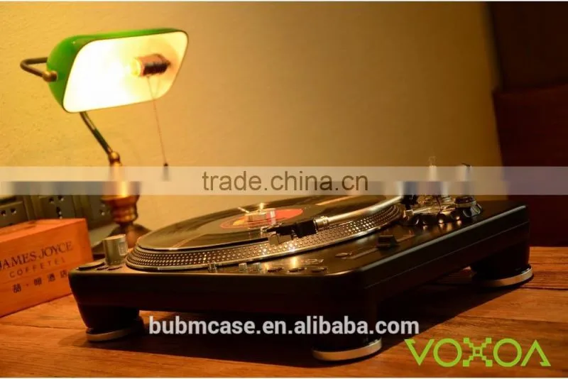 VOXOA DJ Turntable T80 High Torque 3 Speed Vinyl Turntable with height adjustable S-shaped pick up arm