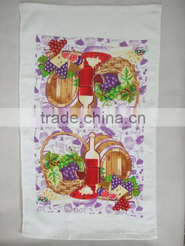 pigment printing cotton kitchen towel home textile cooling towel wholesale alibaba free sample