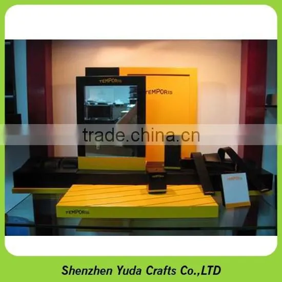 Wooden mdf holder stands acrylic lipstick stand mdf wood cosmetic display for beauty products
