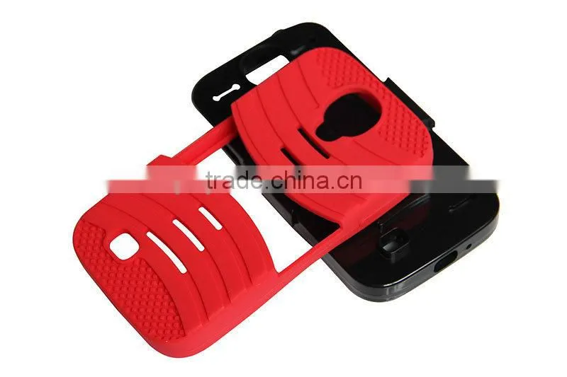 PC+Silicone mobile phone Case Kickstand For Samsung Galaxy S5 i9600