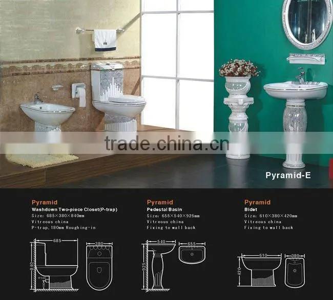 Hot selling Ceramic Bathroom Set 007