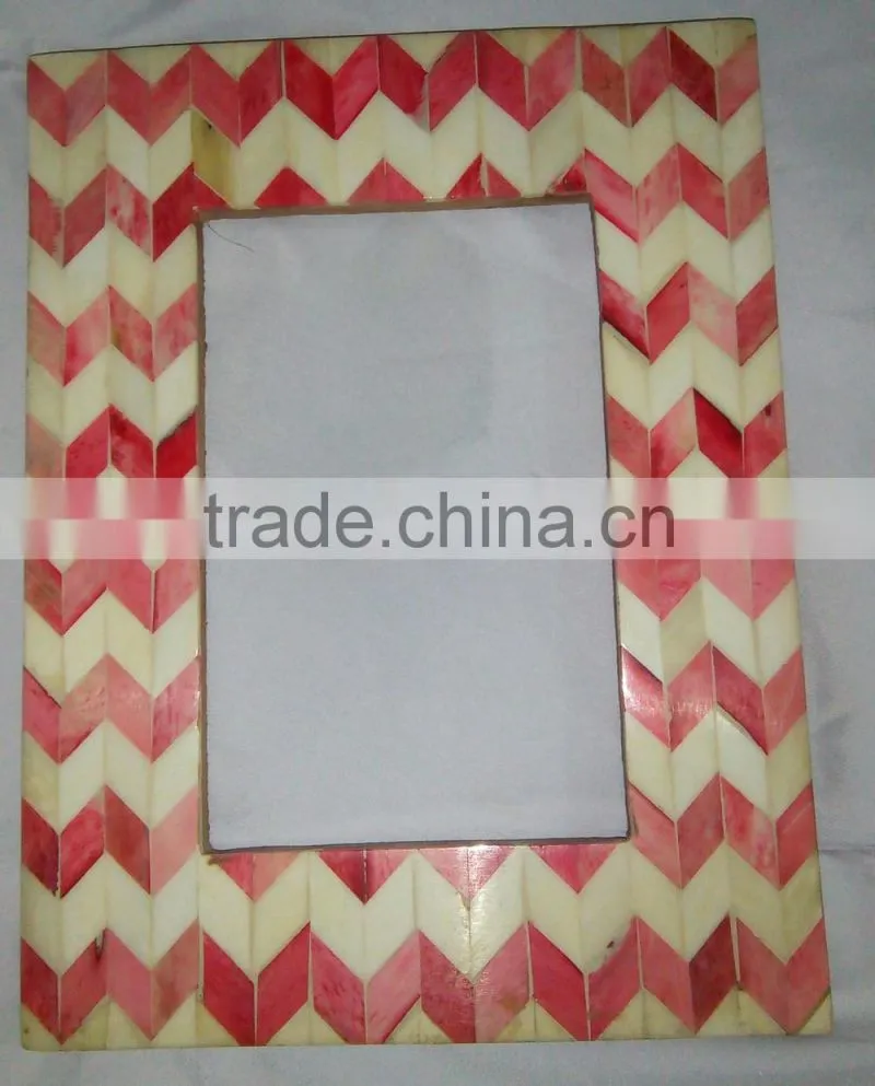 Photo Frame/Bulk Exporter Of Buffalo Bone Inlay Worked Beautiful Photo Frames
