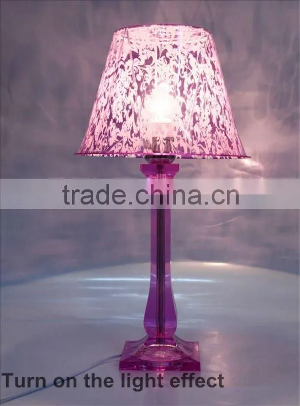 Modern Purple Crystal Table Lamp
