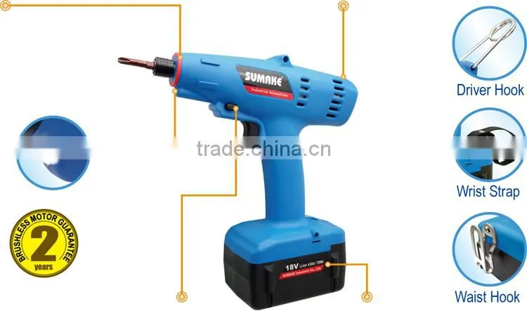 SUMAKE 18V Brushless Full Auto Shut off Cordless Screwdriver