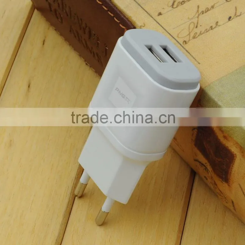 Newest OEM 5v 2.1a two usb port slim micro usb wall charger for samsung wall charger