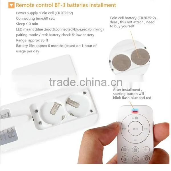 Bluetooth remote control,bluetooth slefie stick