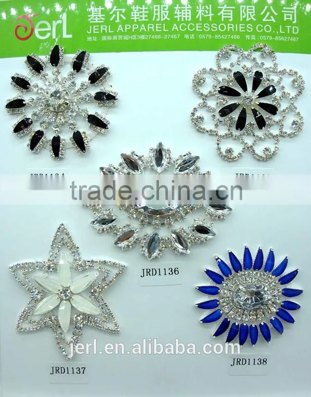 Wholesale bridal beaded crystal rhinestone appliques for dresses