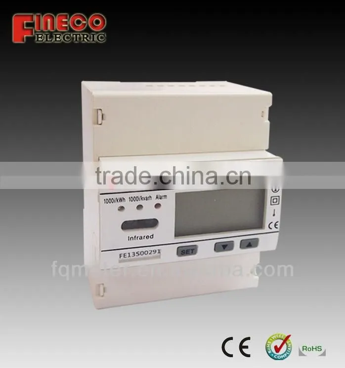 ANSI 2S two phase three wire socket energy meter