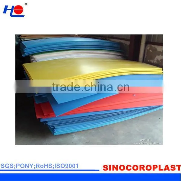 fade resistance and convenient to move corrugated plastic cardboard sheets