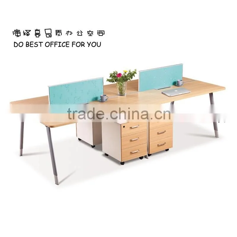 standard office cubicle size long table workstations