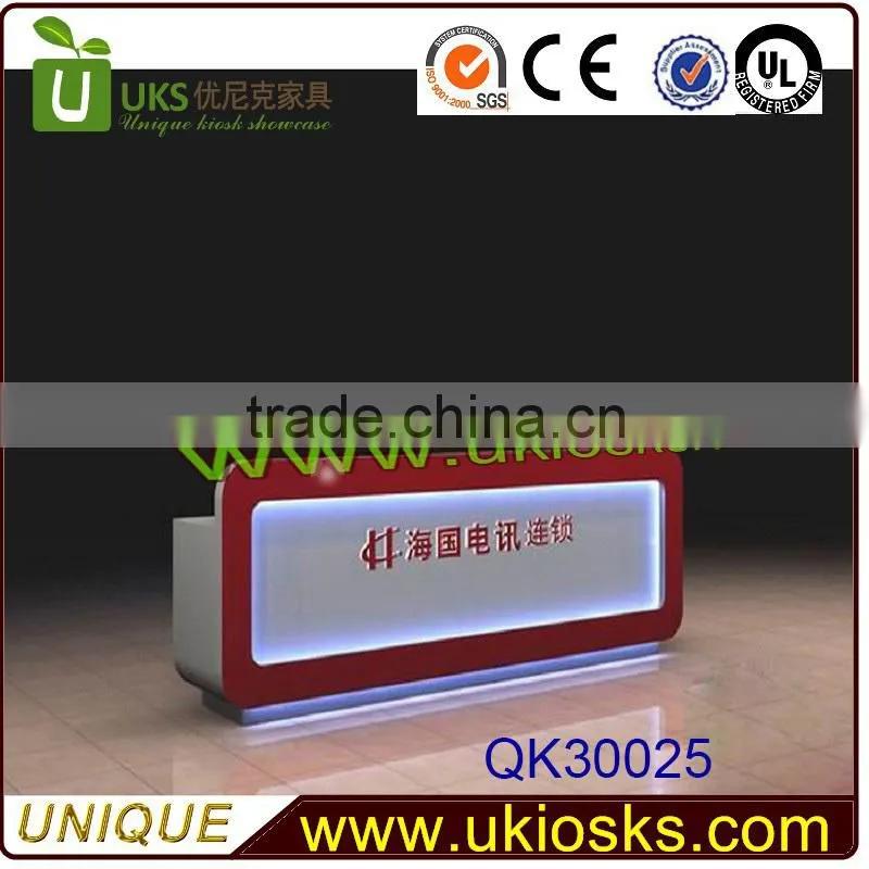 cheap wooden hotel/bar/salon reception counter design,shop counter design for sale