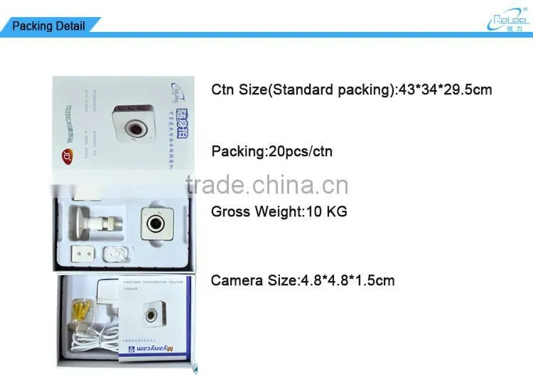 Battery operated mini wireless hidden security video wifi ip camera with memorv card