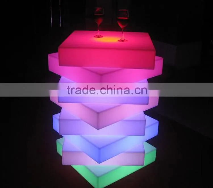 60x60x13CM Plastic waterproof color light bars discos party floor/bar party dance floor