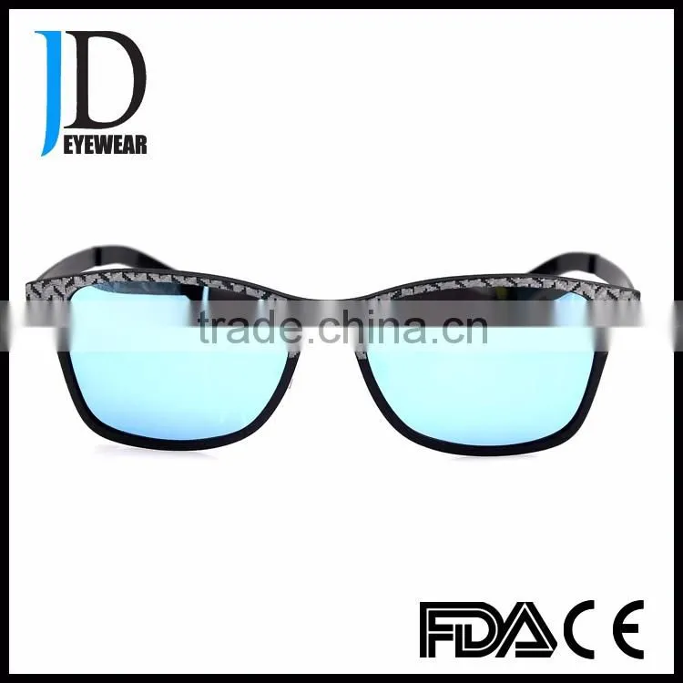 Custom Made Cool Men Women Square Carbon Fiber Sunglasses