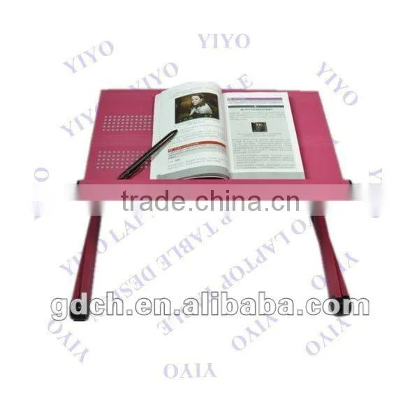 Folding Metal Laptop Table in Bed, Portable Aluminum Laptop Stand Computer Desk