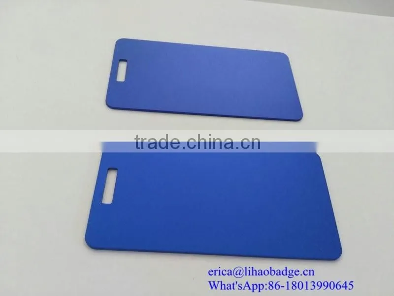 oxidation metal nameplate,blue color metal nameplate