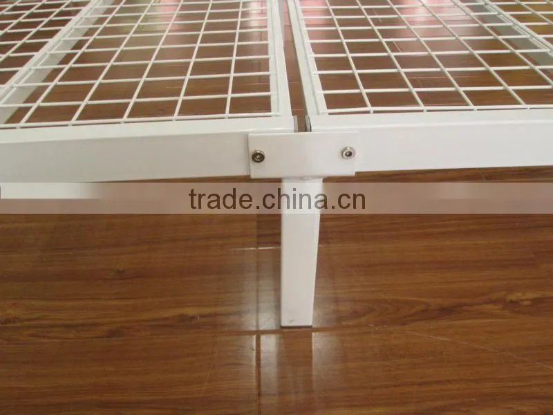single twin size modern white metal bed