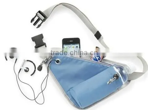 Teenager outdoor sports waist bag belt with bottle holder