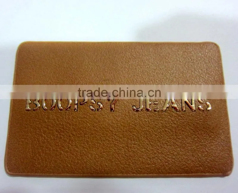 newest design jeans leather label in 2016