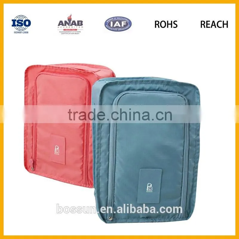 Outdoor Ripstop Polyester Travel Shoe Bag with factory price ISO9001:2008