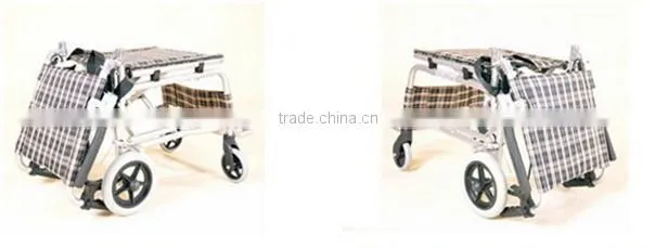 Rehabilitation Therapy Supplies Topmedi Mini easy-carry wheelchair