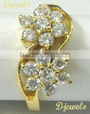 18K Diamond Gold Rings, Wedding Rings,Diamond Jewelry