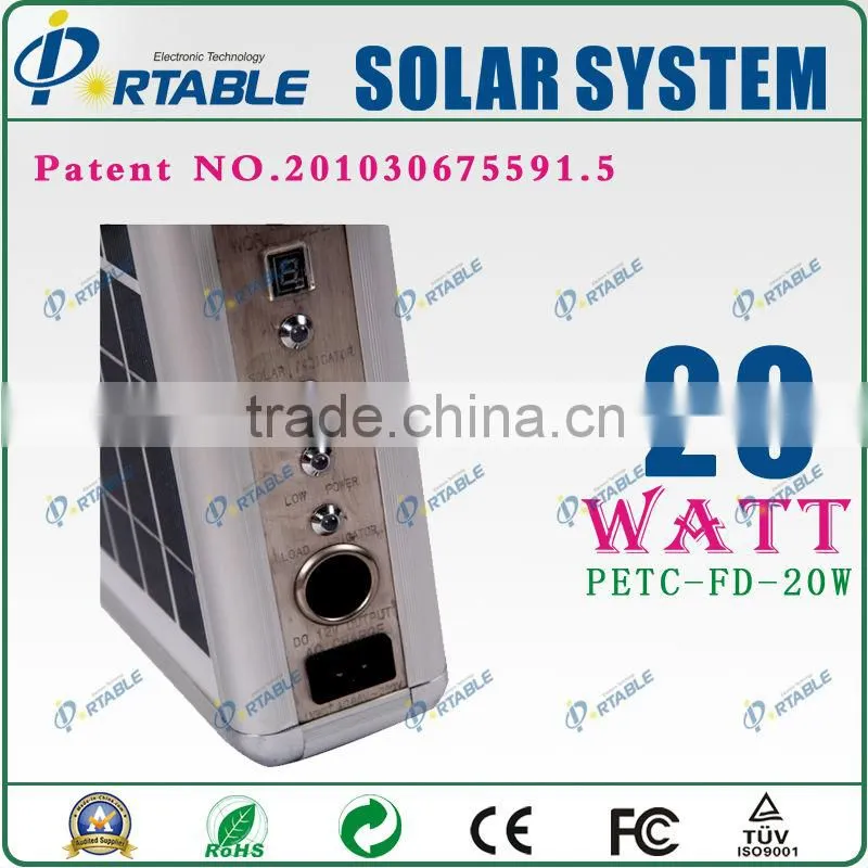 High quality ! 20W Portable Solar power System generating for outdoor use
