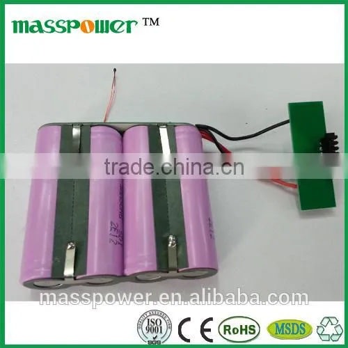 China Electronics Market Flashlight batteries with 18650 battery cell 7.4v 6200mah