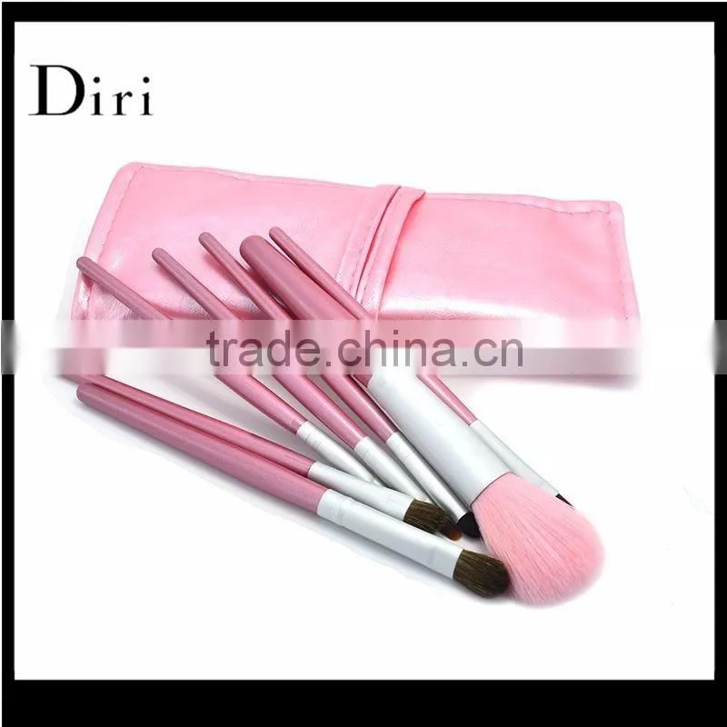 Factory best price pink 7pcs cosmetic brushes