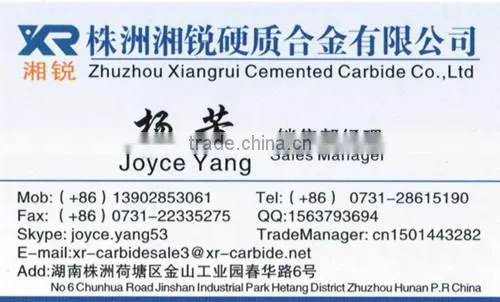 tungsten carbide tip for SDS hammer drill bit /carbide tip for SDS hammer drill bit