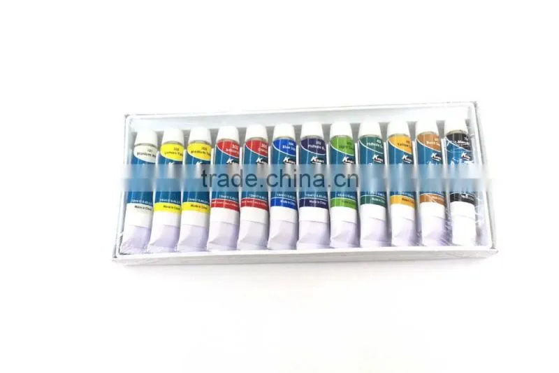 12x12ml artist acrylic paints fine color acrylic paints supplier