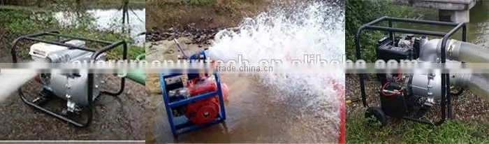 Manual or electric start diesel water pump