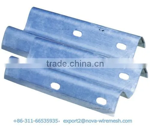 Factory price galvanized highway guardrail
