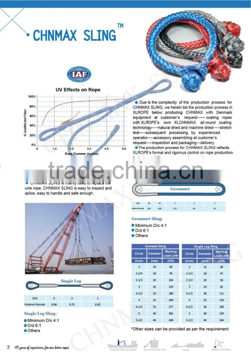 UHMPE Braided Mooring Hawser with Chuck packaging